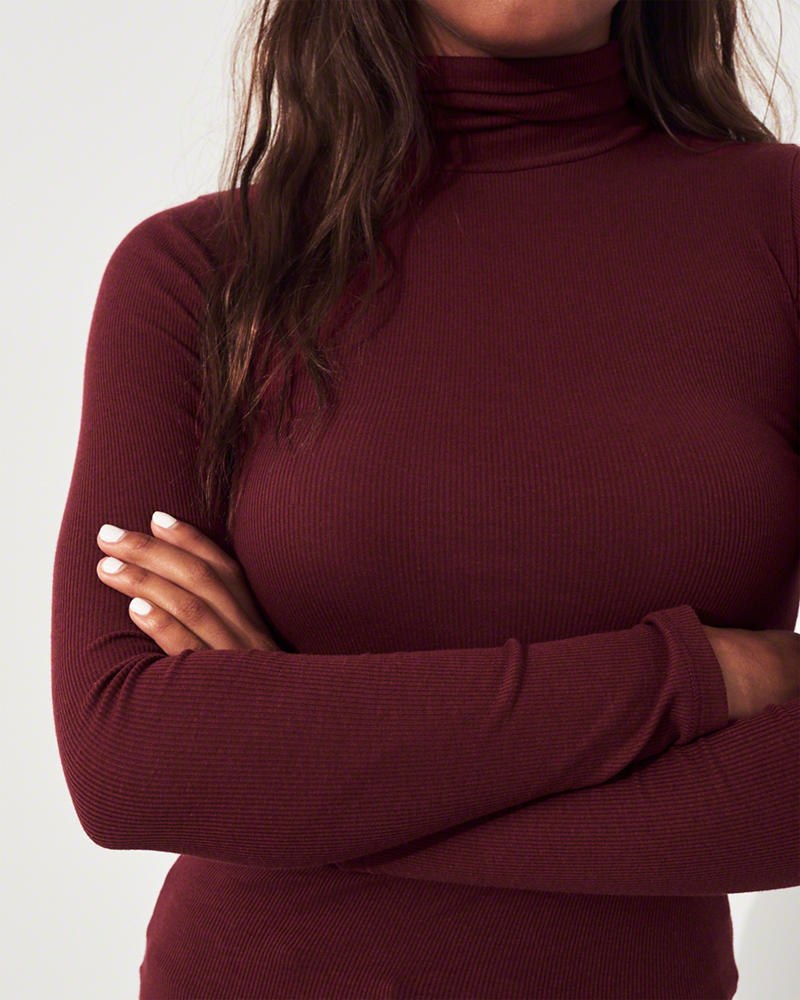 Hollister clearance ribbed turtleneck